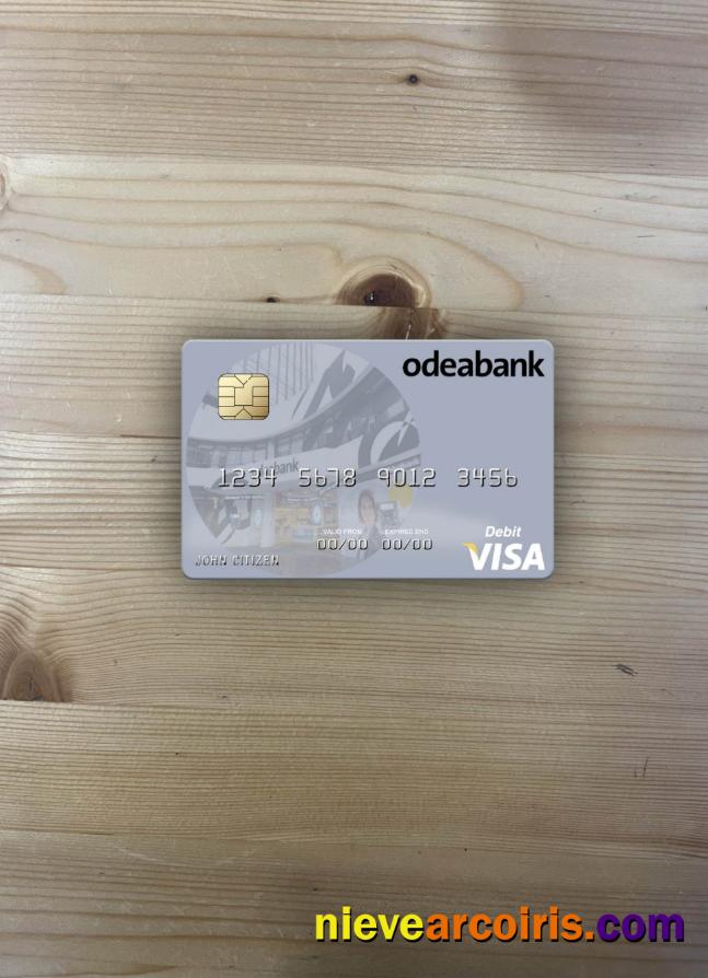 Turkey Odeabank visa debit card photolook